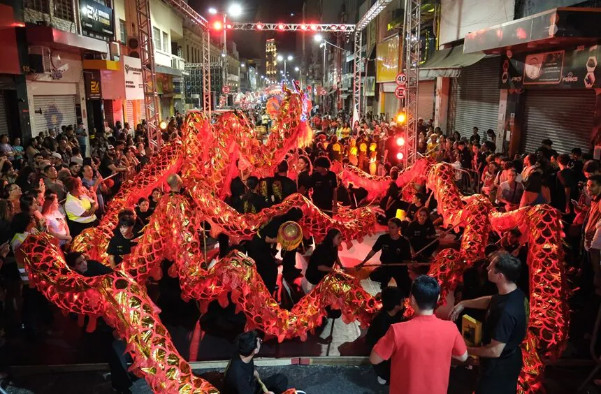 Festival da Lua Chinês recebeu mais de 200 mil pessoas na 25 de Março no final de semana