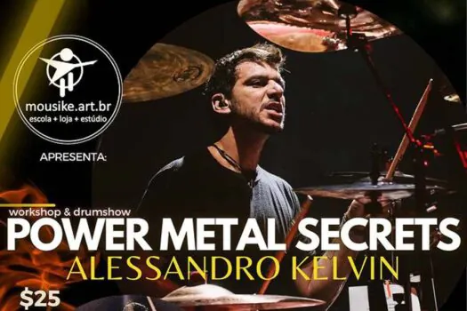 Alessandro Kelvin promove workshop e drumshow em São Bernardo