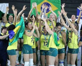 Título do post: Em casa e sem perder sets Brasil conquista o ttulo do SulAmericano sub19 feminino