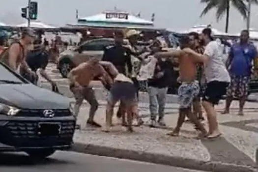 Brigas e quebra-quebra ligam alerta de Copacabana em jogos da Libertadores