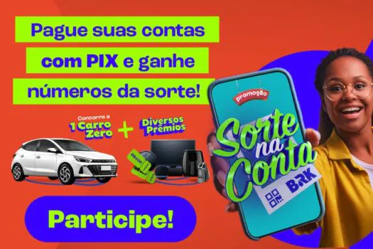 BRK promove sorteio de prêmios para clientes que pagam conta de água com PIX