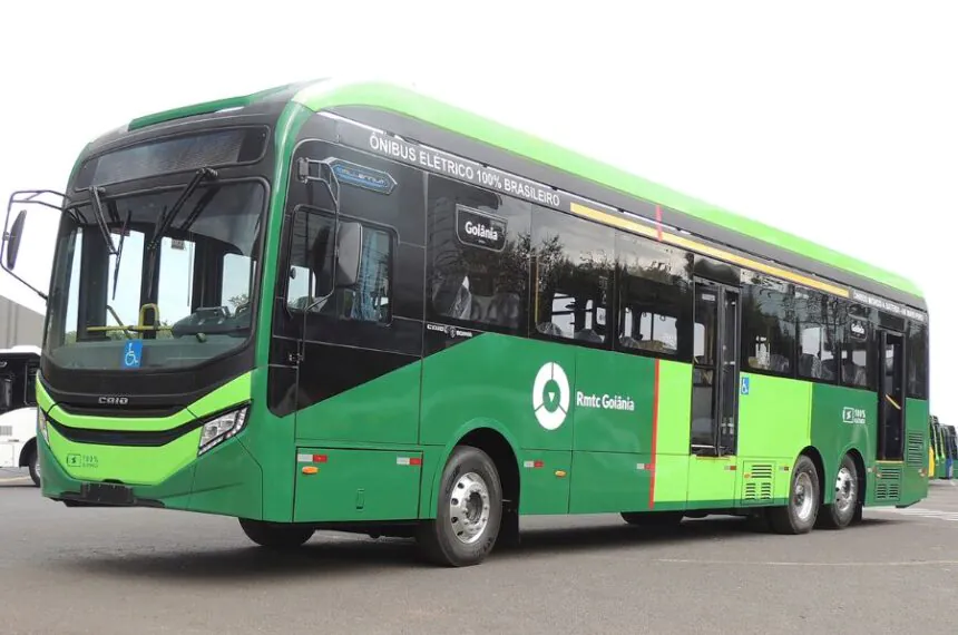 Ônibus elétrico Caio eMillennium da Rápido Araguaia