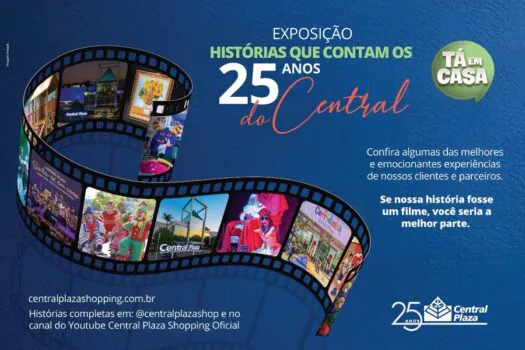 Central Plaza Shopping promove ações para comemorar seus 25 anos de operação