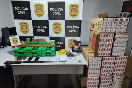 Dise prende homem com drogas, armas e cigarros contrabandeados no Vale do Paraíba