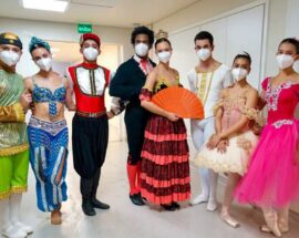 Título do post: Bailarinos se apresentam no Hospital do Servidor Pblico Estadual