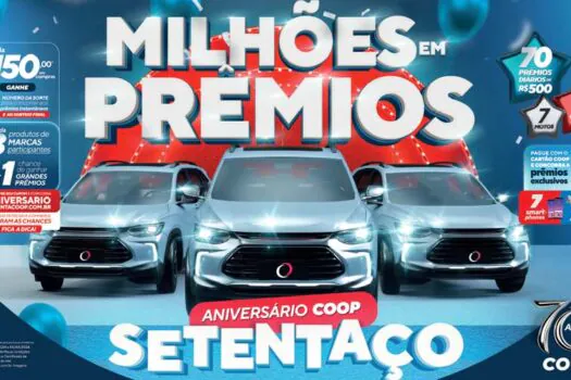 Coop faz carreata em lojas de Santo André para reforçar campanha de aniversário