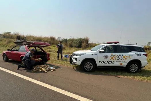 Foragido da Justiça é preso com 120 kg de drogas no interior de SP