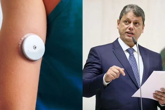 Tarcísio veta distribuição de sensor de glicose para pessoas com diabetes