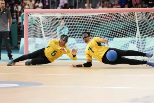 Seleção masculina de goalball garante medalha de bronze em Paris