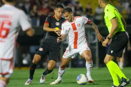 Inter e Bragantino empatam em jogo atrasado com fim do jejum de Valencia