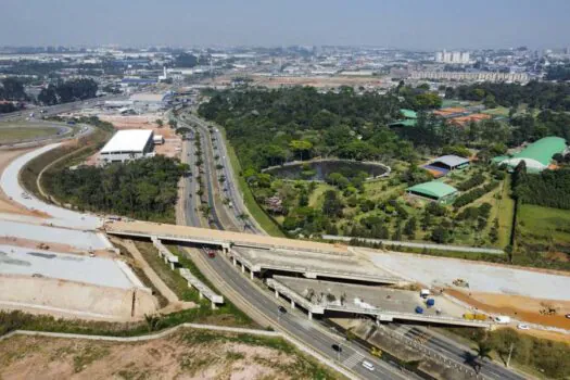 Governador vistoria as obras do Rodoanel Norte, retomadas em abril deste ano