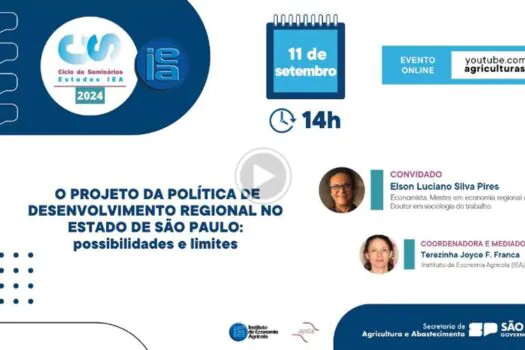 Seminário debate Política de desenvolvimento regional no estado de São Paulo