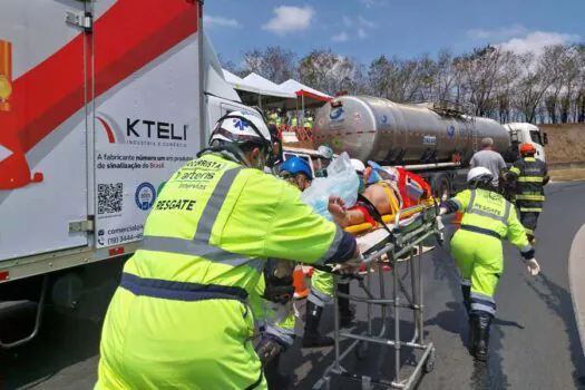 ARTESP e Intevias realizam exercício simulado de acidente com carga perigosa 