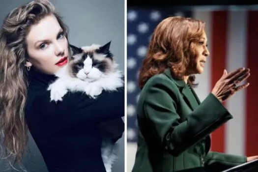 Fãs de Taylor Swift ‘turbinam’ doações a Kamala após Trump criticar cantora