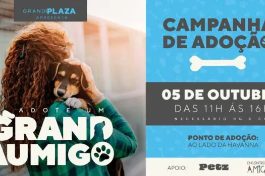 Grand Plaza e Petz recebem evento de adoção de cães com a ONG Encontrei Um Amigo