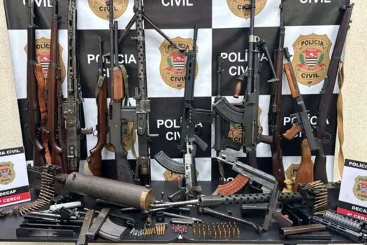 Polícia Civil encontra fábrica ilegal de armas de grosso calibre em São Paulo