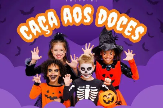 Halloween anima crianças no Continental Shopping com “Caça aos Doces”