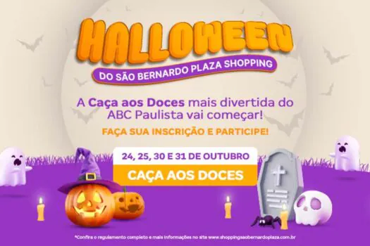 Halloween: Caça aos Doces gratuita acontece no São Bernardo Plaza Shopping