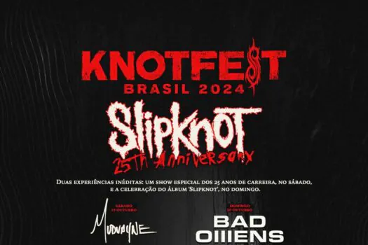 KNOTFEST Brasil: Slipknot define o repertório e festival anuncia Seven Hours After Violet no line-up