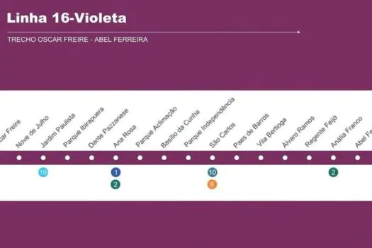 SP abre processo para elaboração de estudos da construção da Linha 16-Violeta