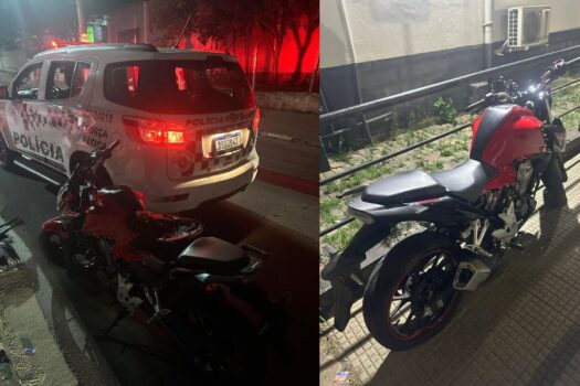 PM de Diadema prende dupla com motocicleta roubada durante patrulhamento