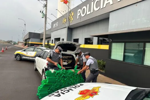 PM Rodoviária apreende quase 600 kg de maconha no interior de São Paulo