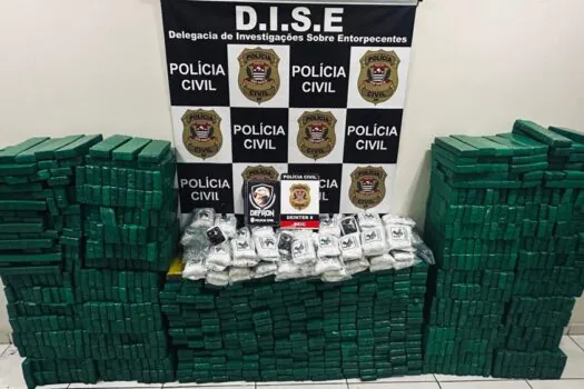 Quase 1 tonelada de maconha é apreendida na divisa entre São Paulo e Paraná