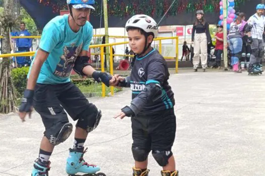 “Patins na Tenda” reuniu cerca de 800 participantes e garantiu diversão em Ribeirão Pires