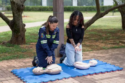 São Caetano celebra Dia Mundial de Reanimação Cardiopulmonar no Parque Tom Jobim