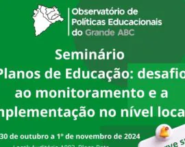 Título do post: Grande ABC debate Planos de Educao Municipais em seminrio na prxima semana