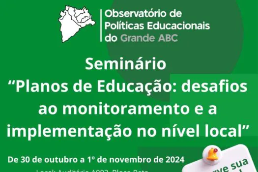 Grande ABC debate Planos de Educação Municipais em seminário na próxima semana