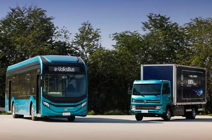 Ônibus e caminhão elétricos da Volkswagen Caminhões e Ônibus