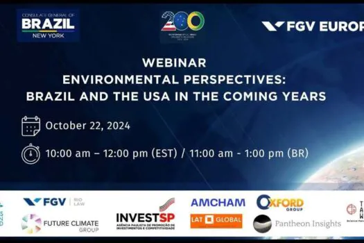 Brasil e EUA debatem parceria ambiental para enfrentar os desafios climáticos