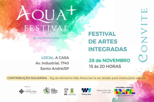 Aqua+Festival de Artes Integradas do ABC acontece nesta quinta-feira (28)