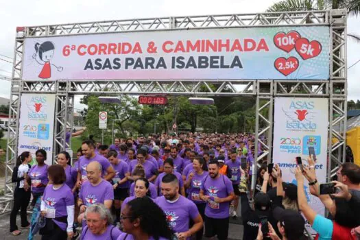 Com lote extra, 7ª edição da Corrida e Caminhada Asas para Isabela tem 2.400 inscritos