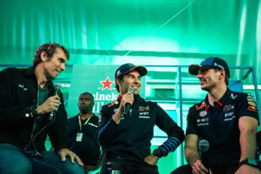 Heineken promove bate-papo exclusivo com Verstappen e Perez no GP de São Paulo