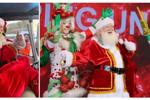 Chegada do Papai Noel, de helicóptero, agita o final de semana no Shopping União de Osasco