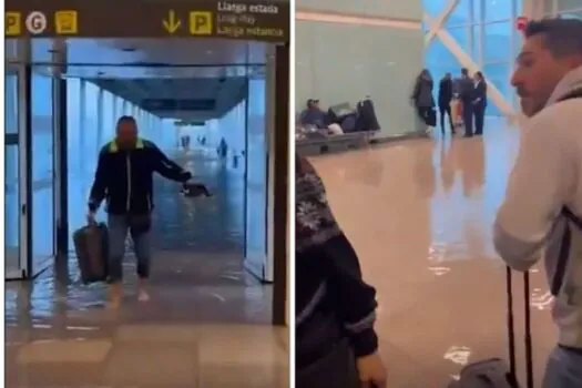 Chuva alaga aeroporto e estradas em Barcelona; Valência procura desaparecidos