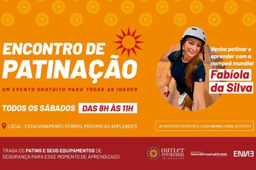 Outlet Premium Imigrantes recebe campeã mundial de patinação para aulas gratuitas