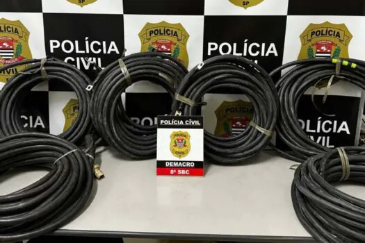 Polícia Civil recupera 180 kg de fios de cobre furtados de autódromo na zona sul