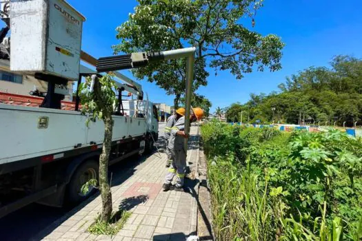 Ribeirão Pires inicia substituição de iluminação da Avenida Prefeito Valdírio Prisco