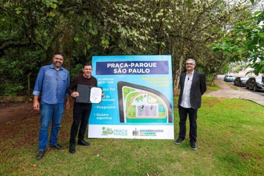 Orlando Morando autoriza obras da Praça-Parque no Jardim da Represa