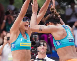 Título do post: Brbara e Carol encerram parceria com ouro no Circuito Mundial de Vlei de Praia