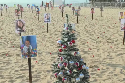 ONG Rio de Paz realiza manifestação em Copacabana em memória de crianças mortas pela violência