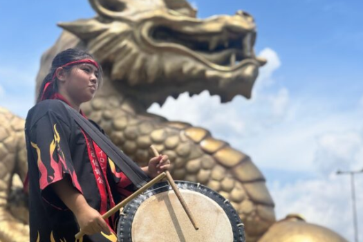 Ribeirão Pires entrega monumento do Dragão Kinryo no Parque Oriental