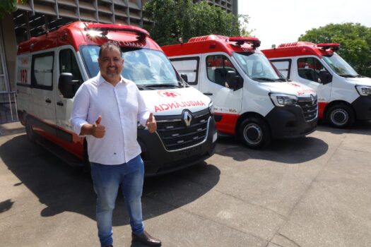 Mauá recebe três novas ambulâncias para reforço do SAMU 192