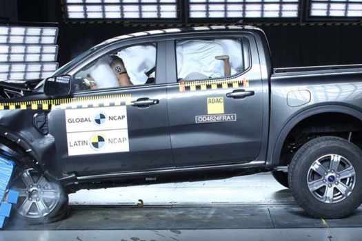 Ford Ranger recebe cinco estrelas em teste do Latin NCAP