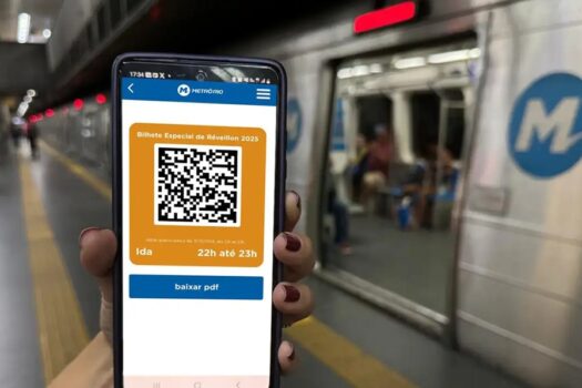 Metrô do Rio implementa Bilhete Digital para a festividade de réveillon