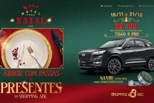 Natal do Shopping ABC resgata tradições da época em campanha que sorteia um Tiggo 8 PRO