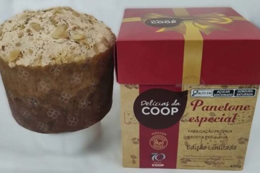 COOP lança novo sabor de panetone de marca própria alusivo aos 70 anos da rede